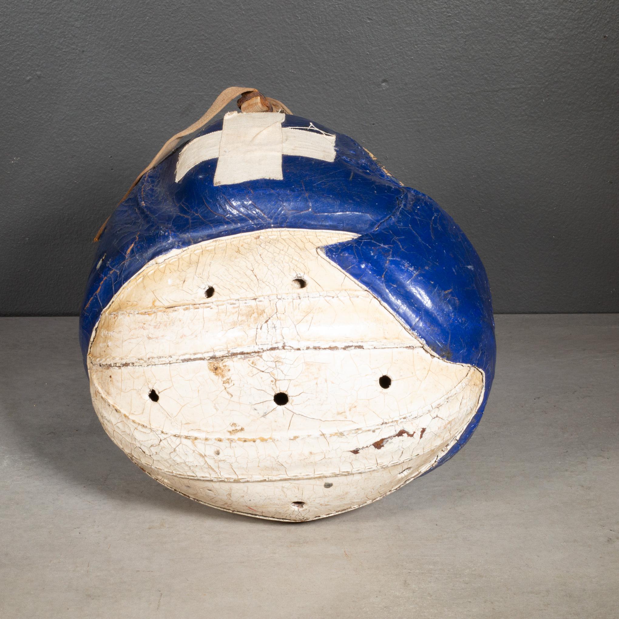 Vintage-Football Helm aus Leder, ca. 1940 (amerikanisch) im Angebot