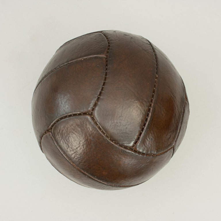 Vintage Leather Football, Soccer Ball at 1stDibs