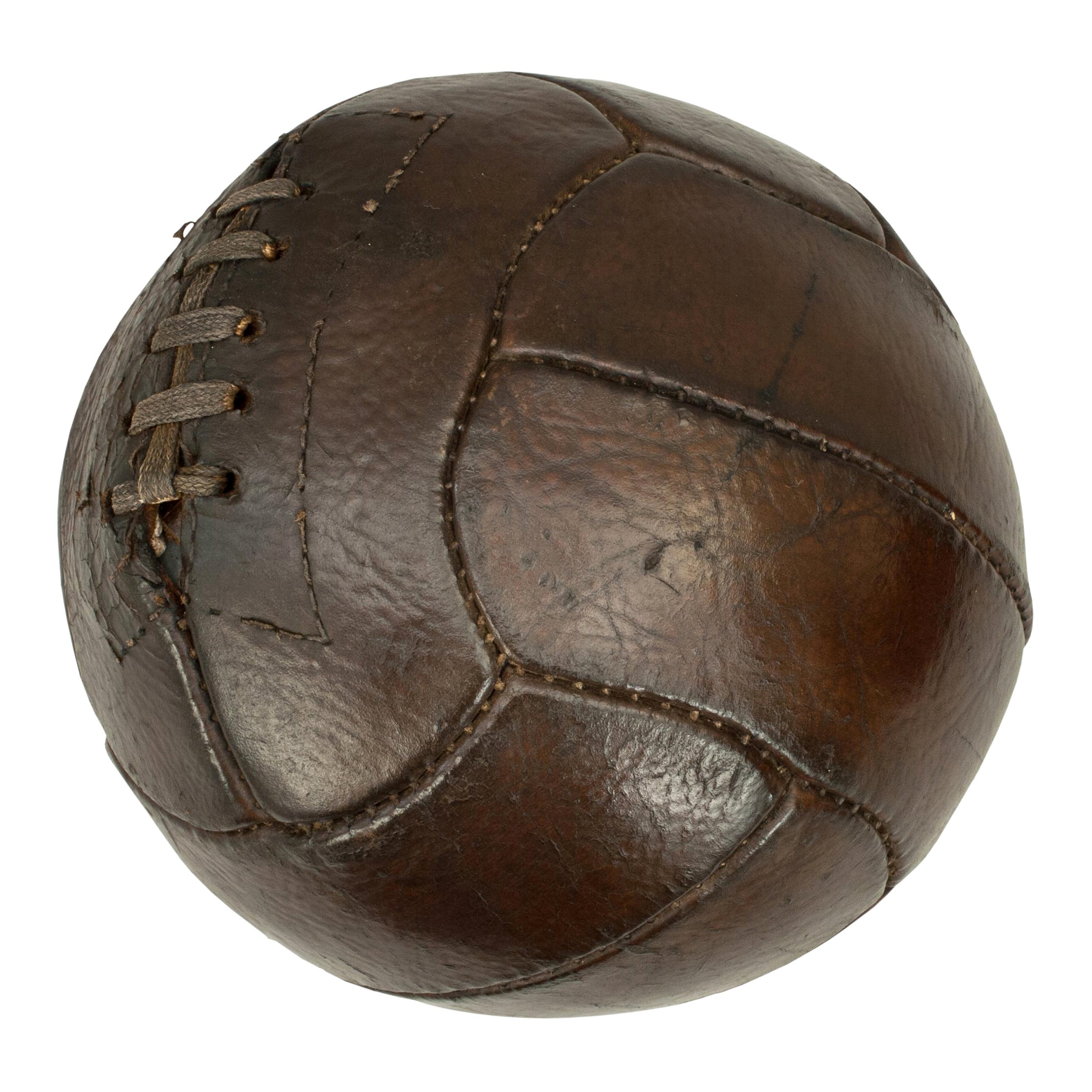 Vintage Leather Football, Soccer Ball at 1stDibs | old soccer ball, vintage  leather soccer ball, old soccer balls