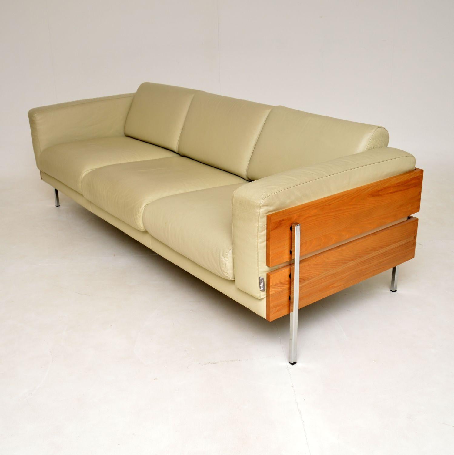 Vintage Leather Forum Sofa by Robin Day for Habitat at 1stDibs robin