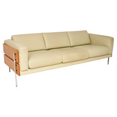 Vintage Leather Forum Sofa by Robin Day for Habitat