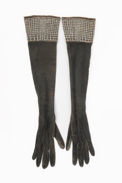 Guanti in pelle vintage