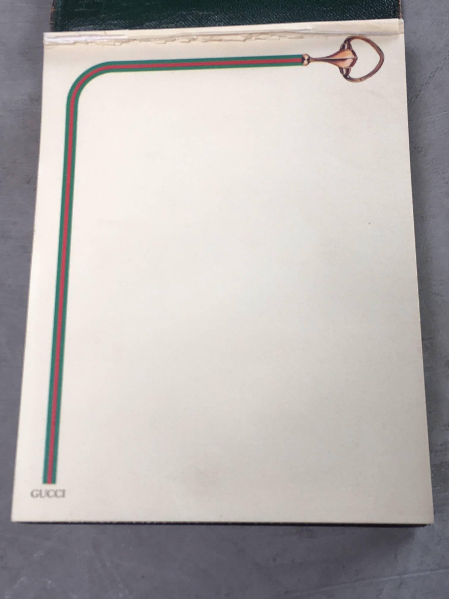 Gucci- Notizbuchstabe aus Leder (Ende des 20. Jahrhunderts)