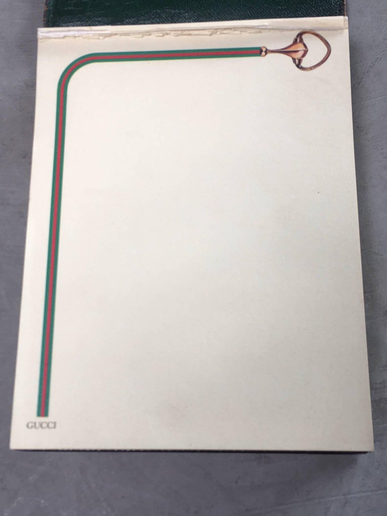 Vintage Leather Gucci Notepad For Sale at 1stDibs