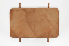 Vintage leather gym mat with nice patina, Belgium, 1930s
