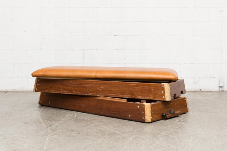 Vintage Leather Gymnastic Bench at 1stdibs