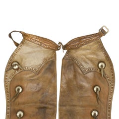 Vintage Leather Heiser Batwing Chaps