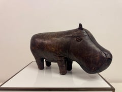 Vintage Leather Hippo by Dimitri Omersa for Liberty and Abercrombie and Fitch