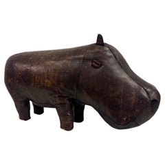 Vintage Leather Hippo by Dimitri Omersa for Liberty and Abercrombie and Fitch