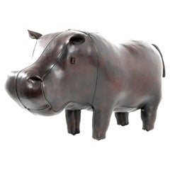 Vintage Leather Hippo by Dmitri Omersa for Abercrombie & Fitch