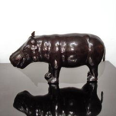 Vintage Leather Hippo Omersa, Abercrombie & Fitch