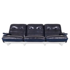 Vintage Leather "Marsala" Sofa by Michel Ducaroy for Ligne Roset