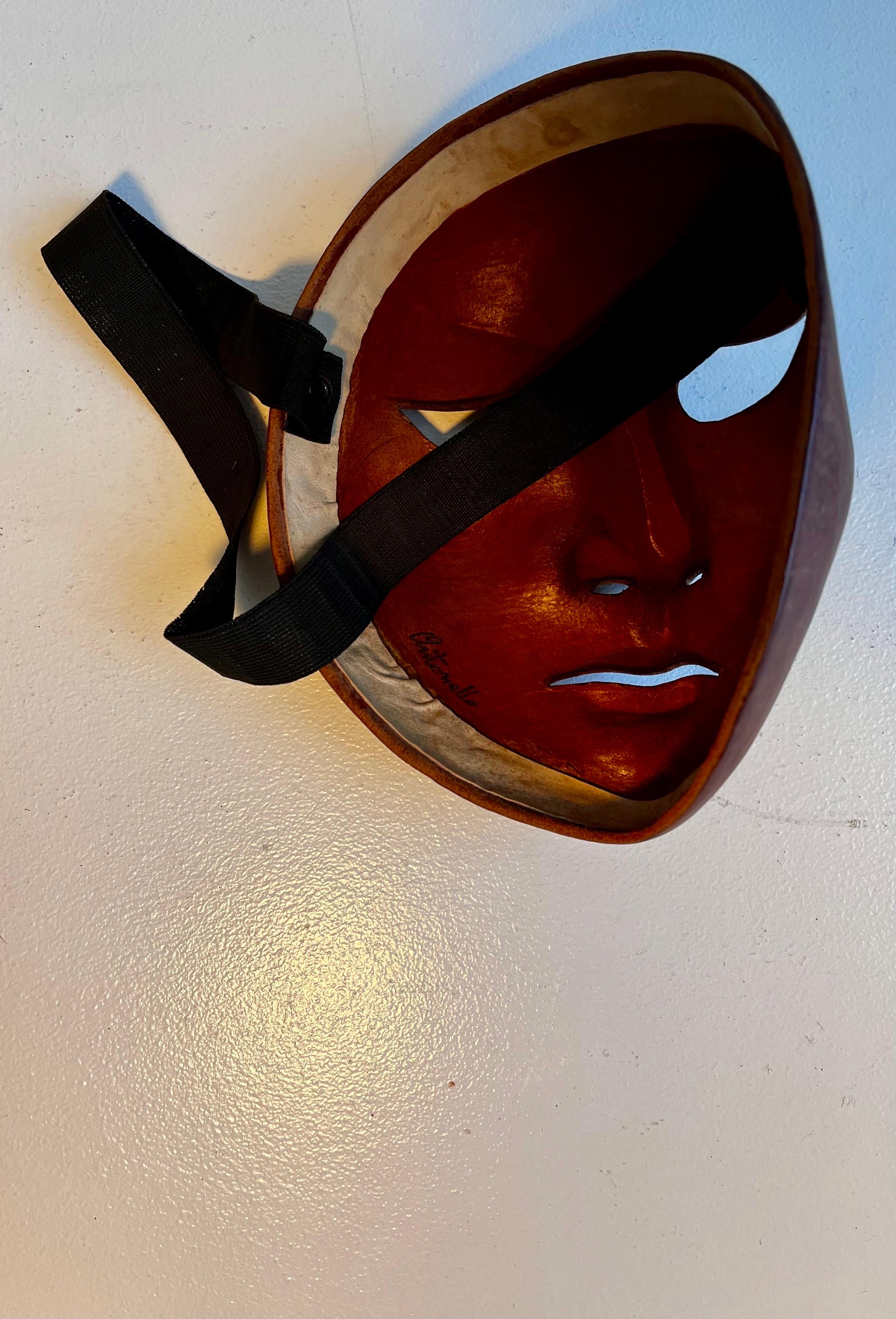 Vintage Leather Mask For Sale 5