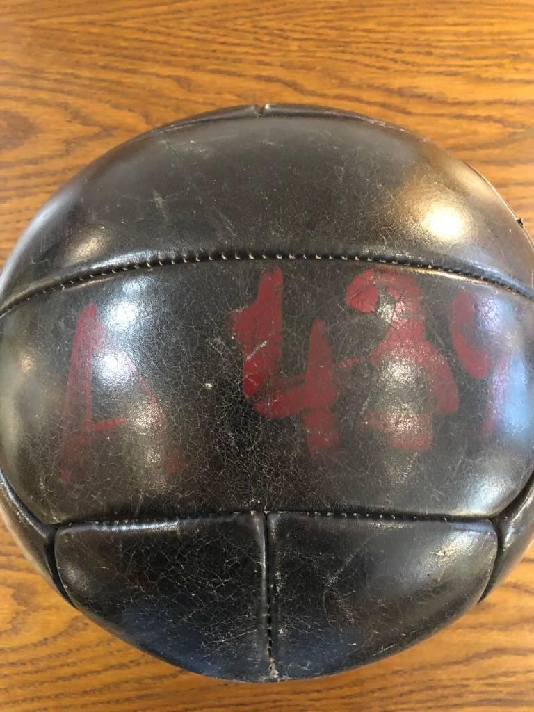 20th Century Vintage Leather Medicine Ball, 1940s