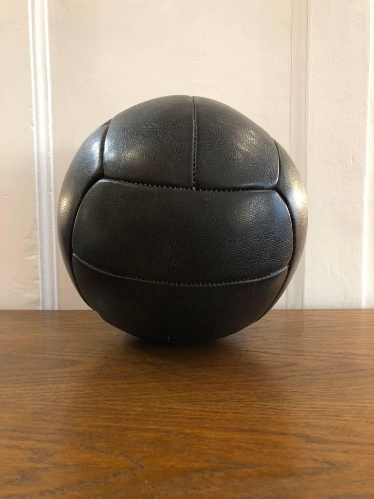 Mid-Century Modern Vintage Leather Medicine Ball, 1940s