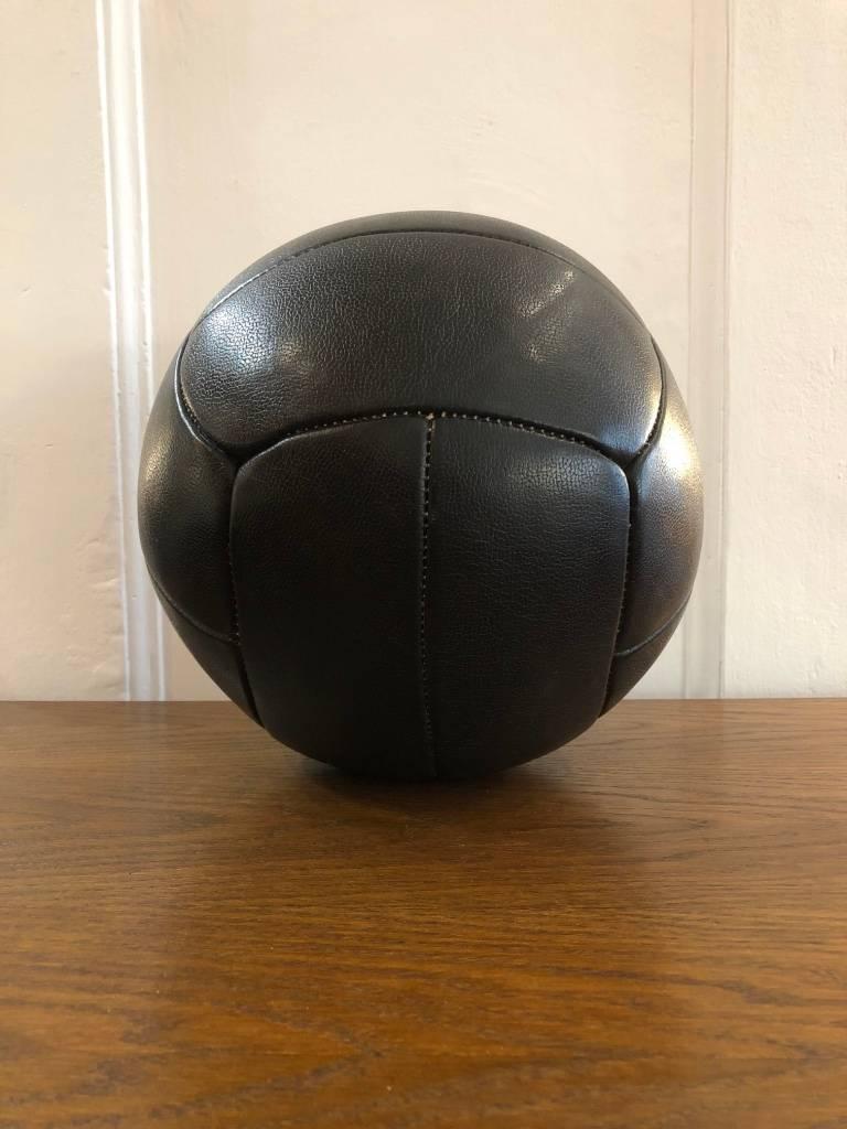 Vintage Leather Medicine Ball, 1940s 1