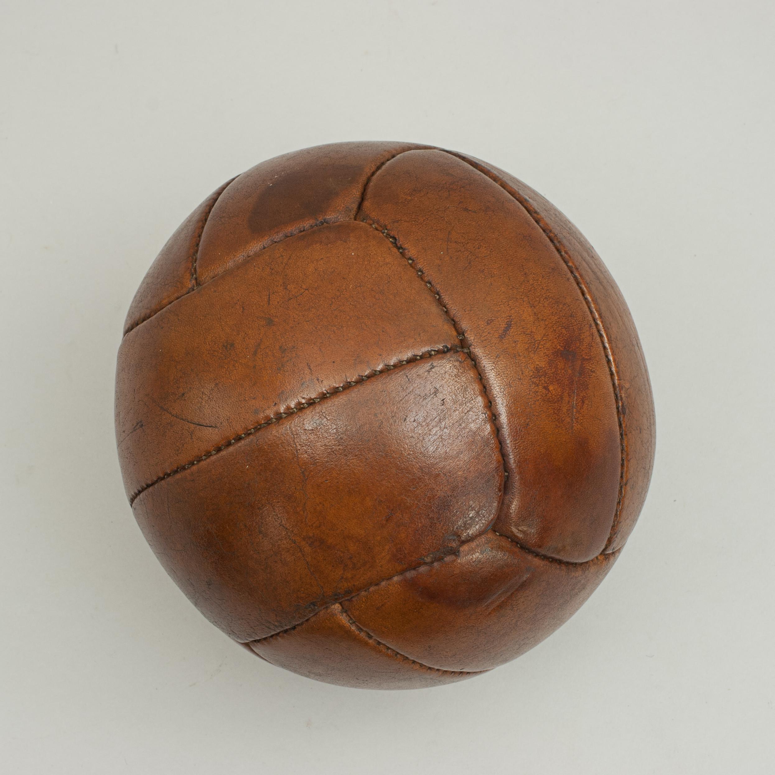 British Vintage Leather Medicine Ball