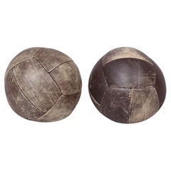 Balón medicinal de cuero vintage