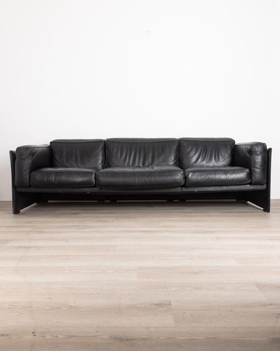 Vintage Leather Model DUC 405 Sofa by Mario Bellini for Cassina, 1970s 5