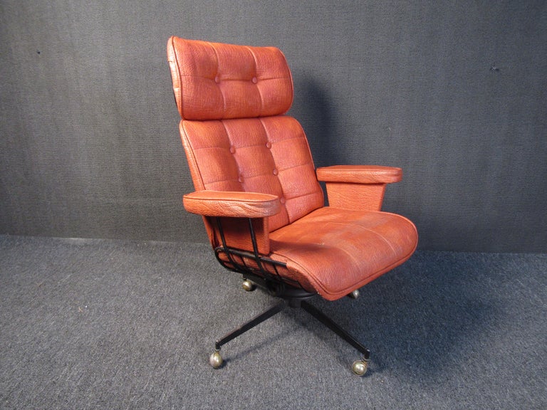 Vintage Leather Office Chair at 1stDibs
