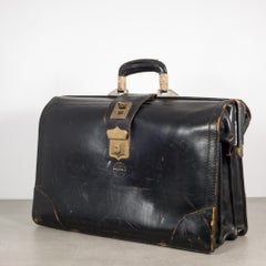 Vintage Leather Pan Am Pilot's Fight Bag, circa 1950-1960s