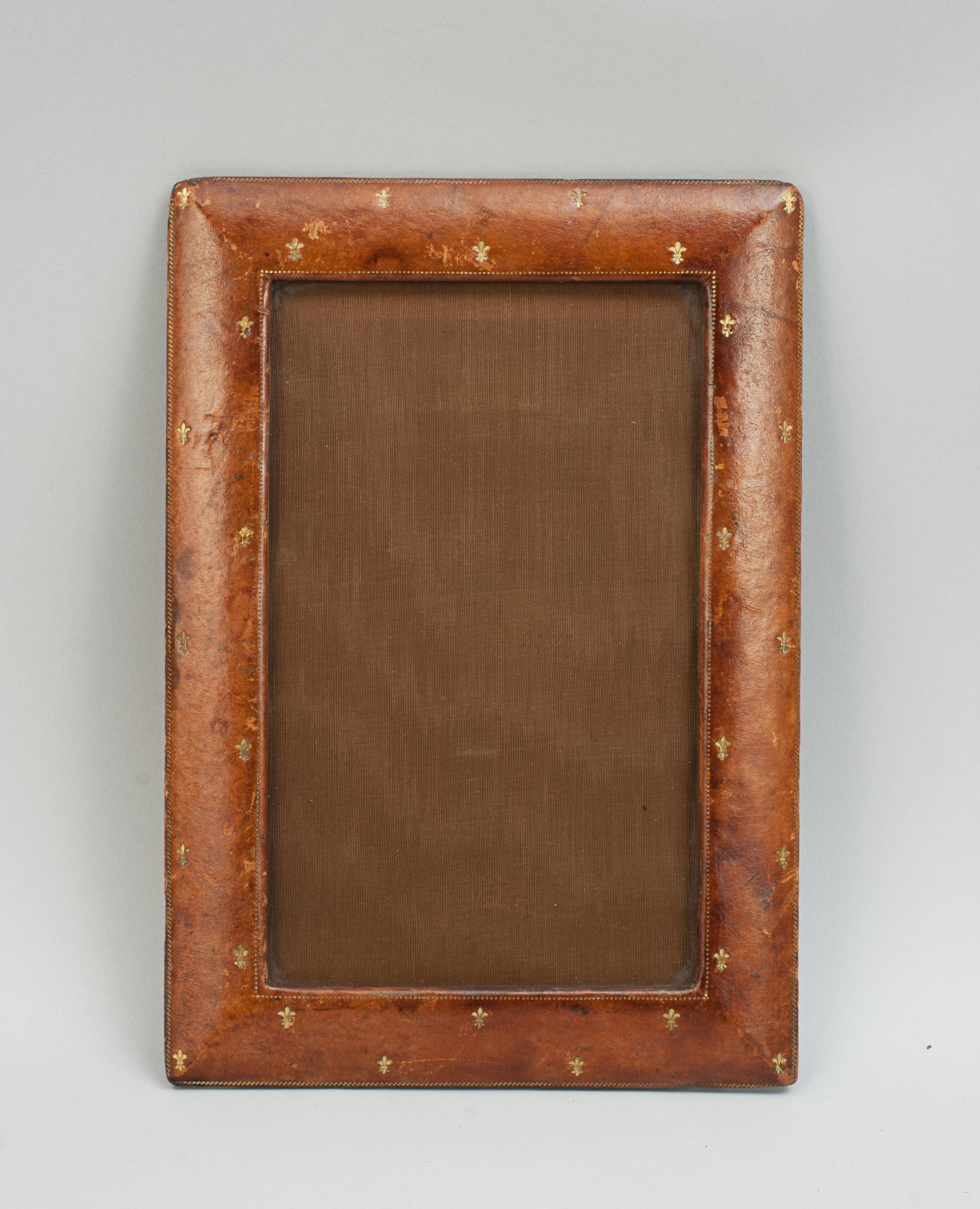 English Vintage Leather Photograph Frame