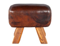 Vintage Leather Pommel Horse Stool Circa 1950’s