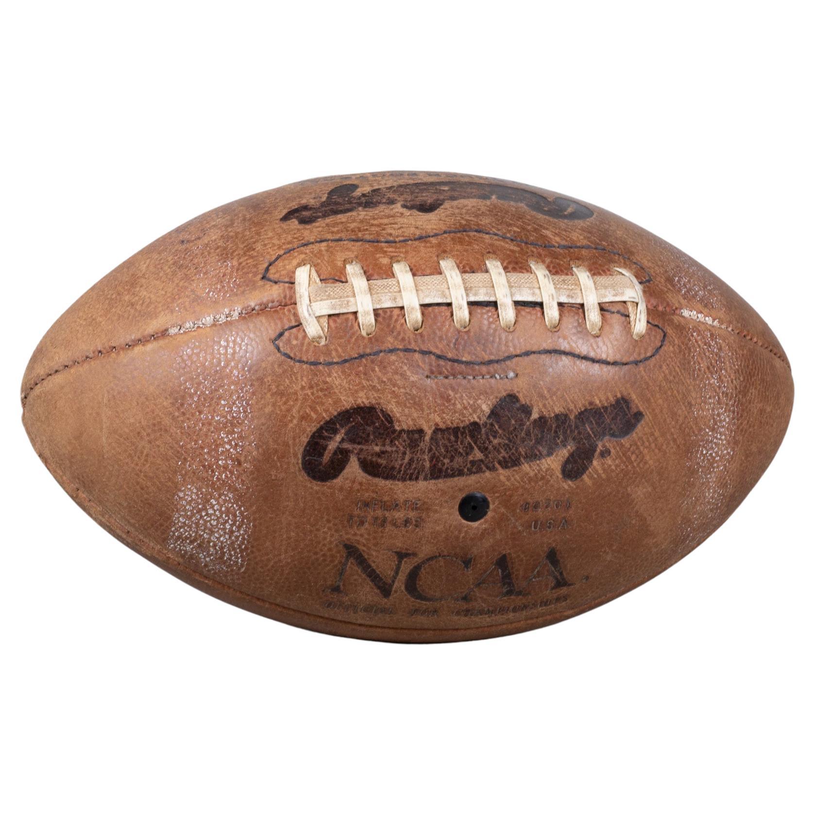 Vintage Leather Rawlings Football  (FREE SHIPPING) For Sale
