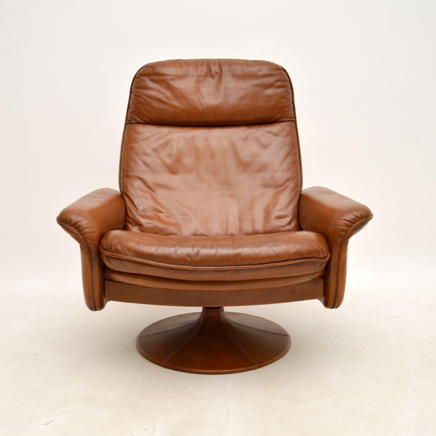 Leather armchair and stool store