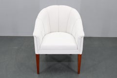 Fauteuil vintage restauré en cuir, Tchécoslovaquie