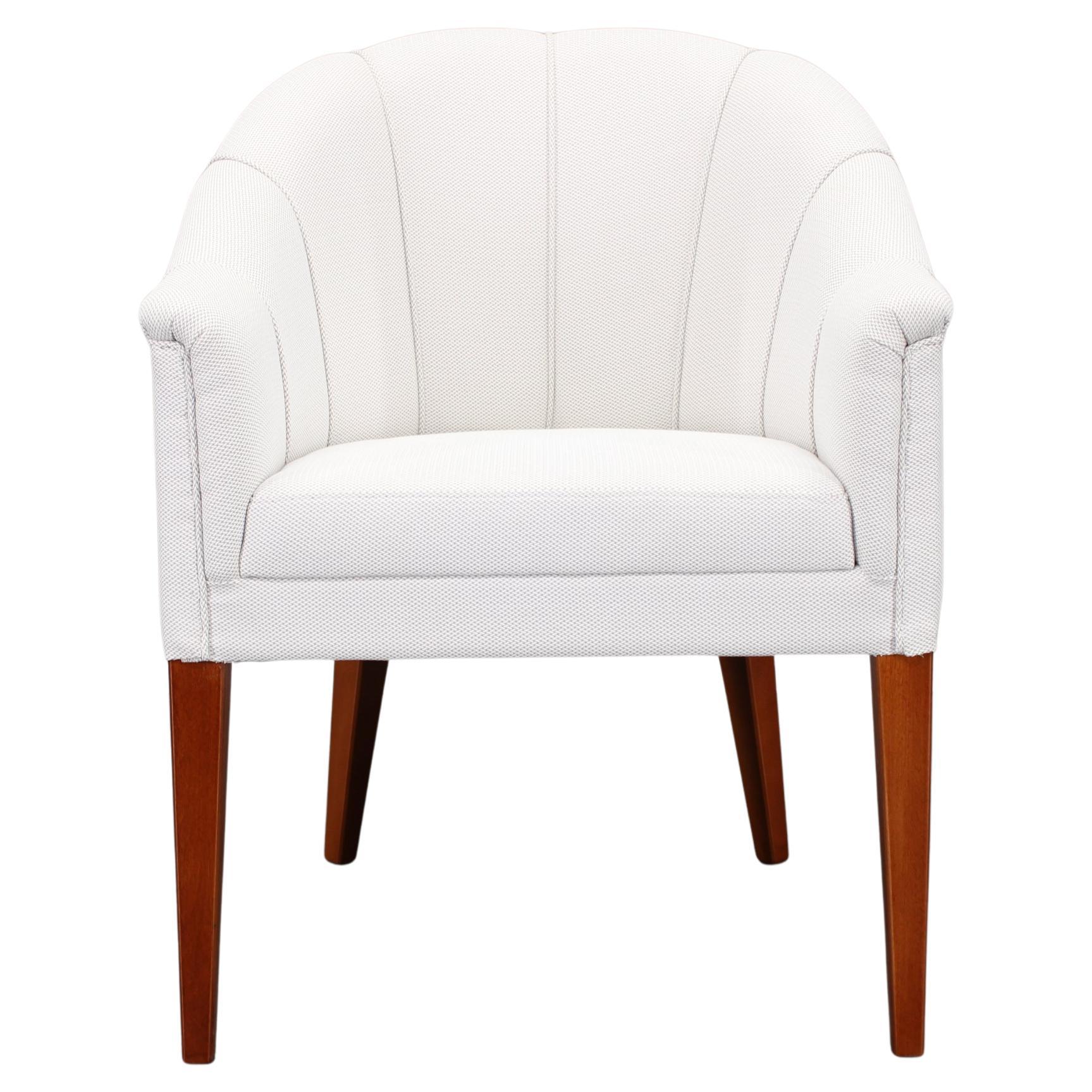 Vintage Leather Restored Armchair, Czechoslovakia