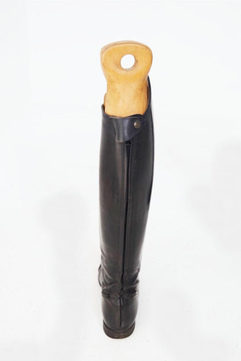 Bottes d'équitation vintage en cuir de vachette