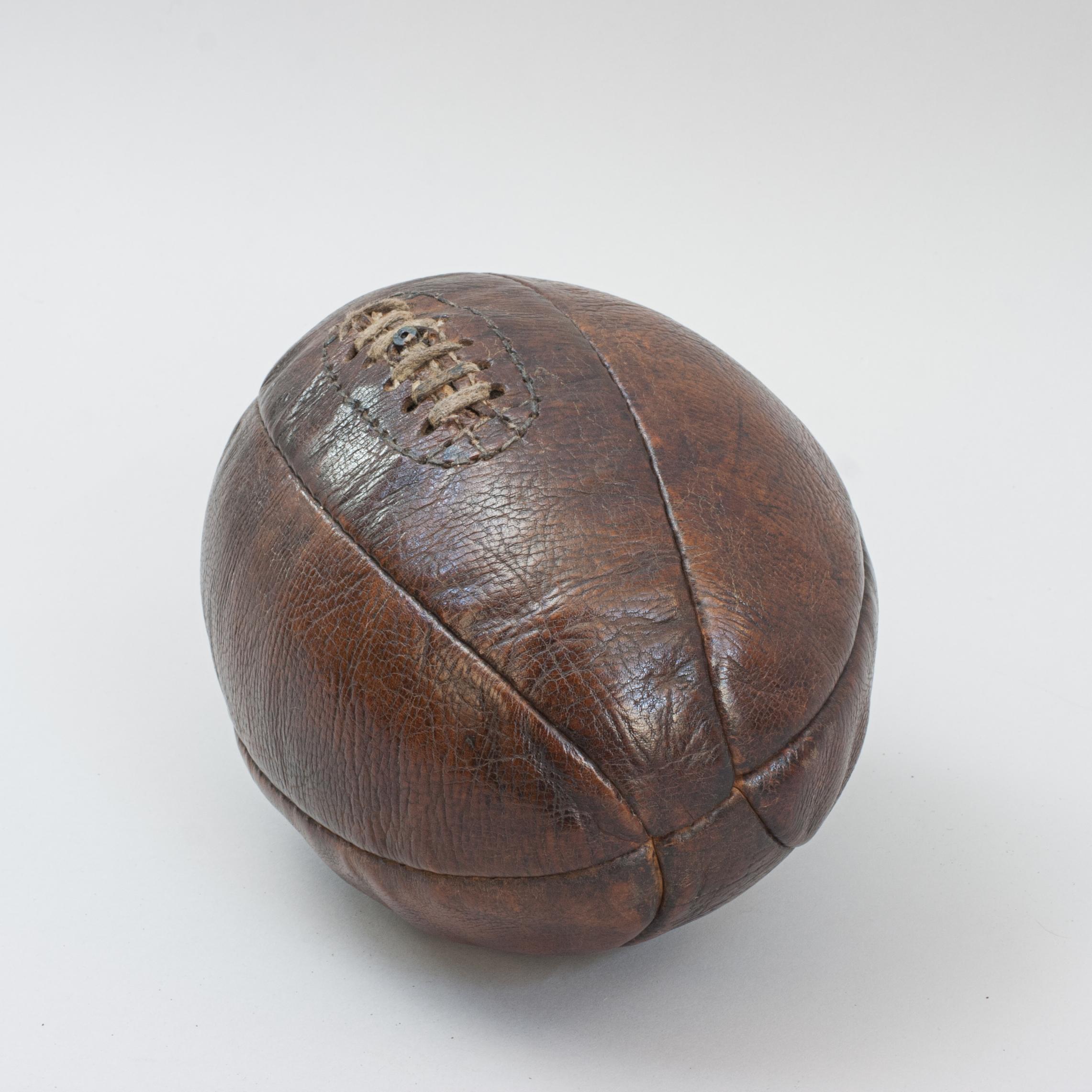 Cuir Balle de rugby vintage en cuir