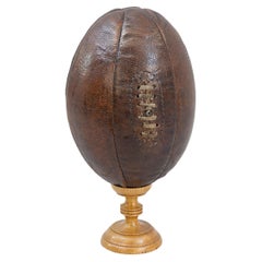 Pallone da rugby in pelle vintage