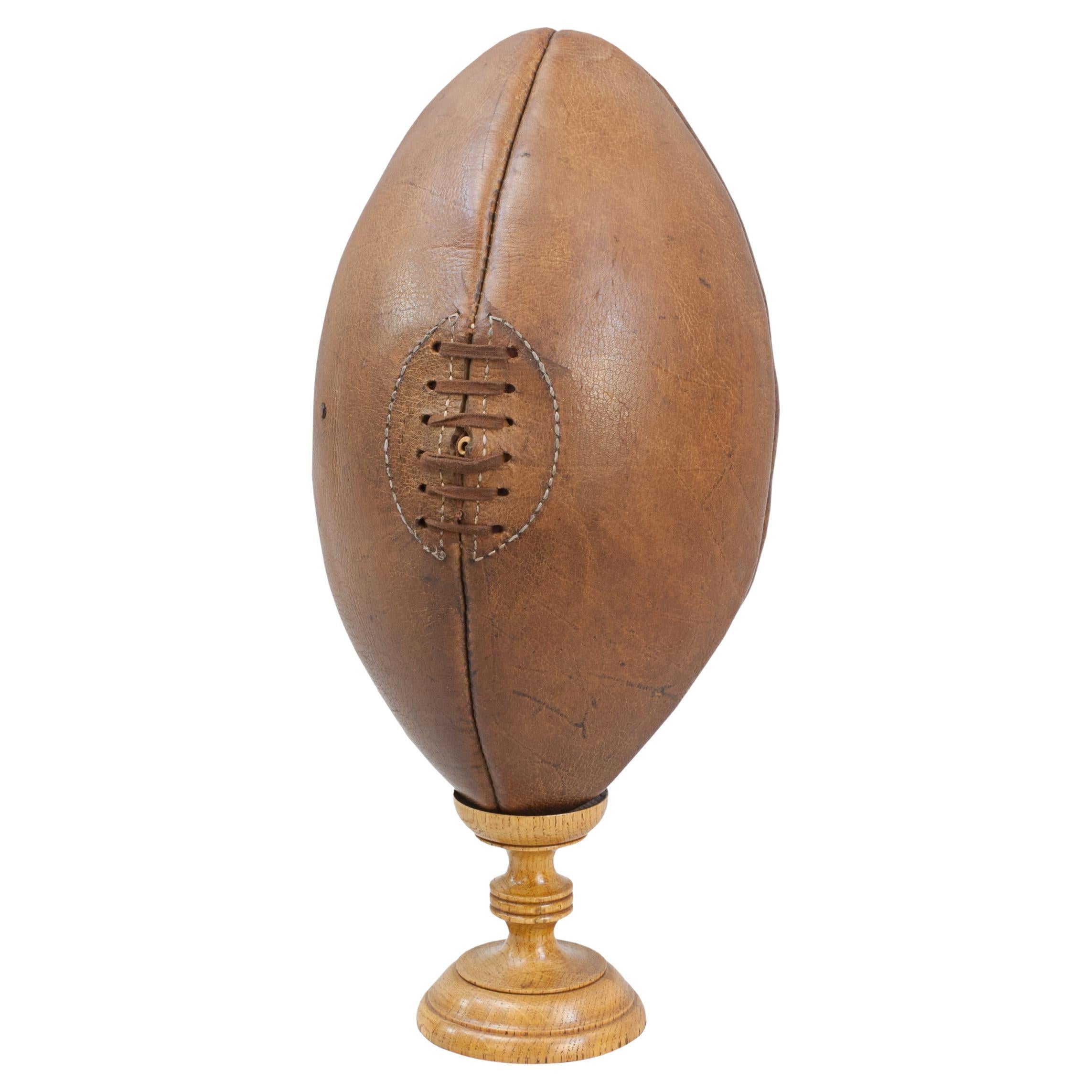 Vintage Leather Rugby Ball