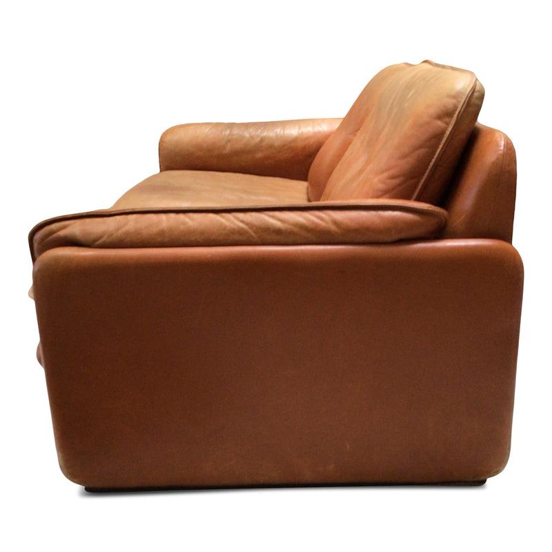 Classically mid century, perfect for a Frank-Lloyd Wright inspired home or as a warm vintage accent in a neutral space. Comfortable, warm and beautifully aged. 

Measures: 56