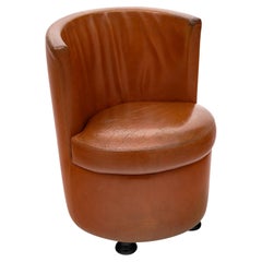 Vintage Leather Side Chair