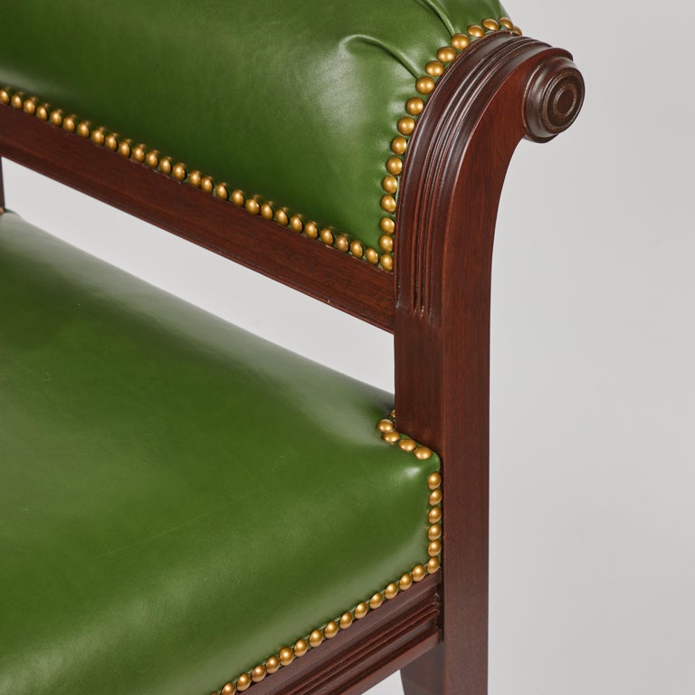 Vintage Leather Slipper Chair For Sale at 1stDibs