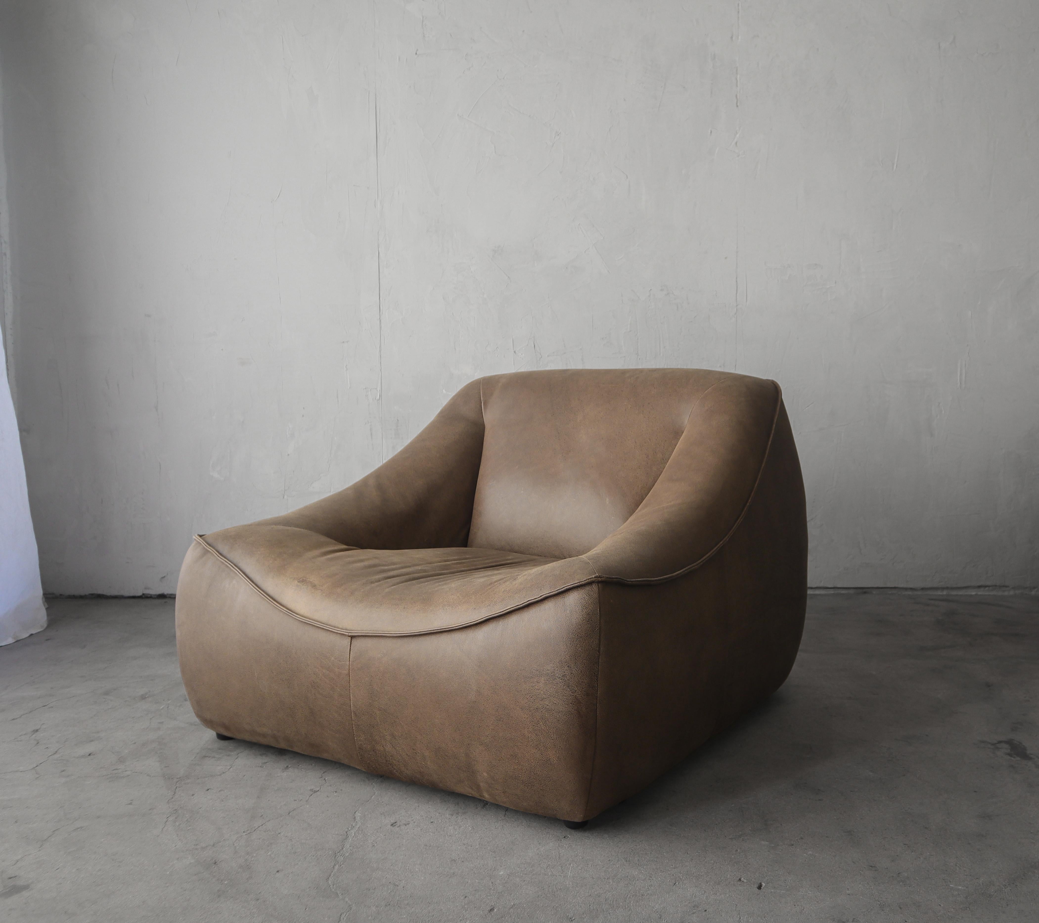 Vintage Leather Sofa After Gerard Van Den Berg 5