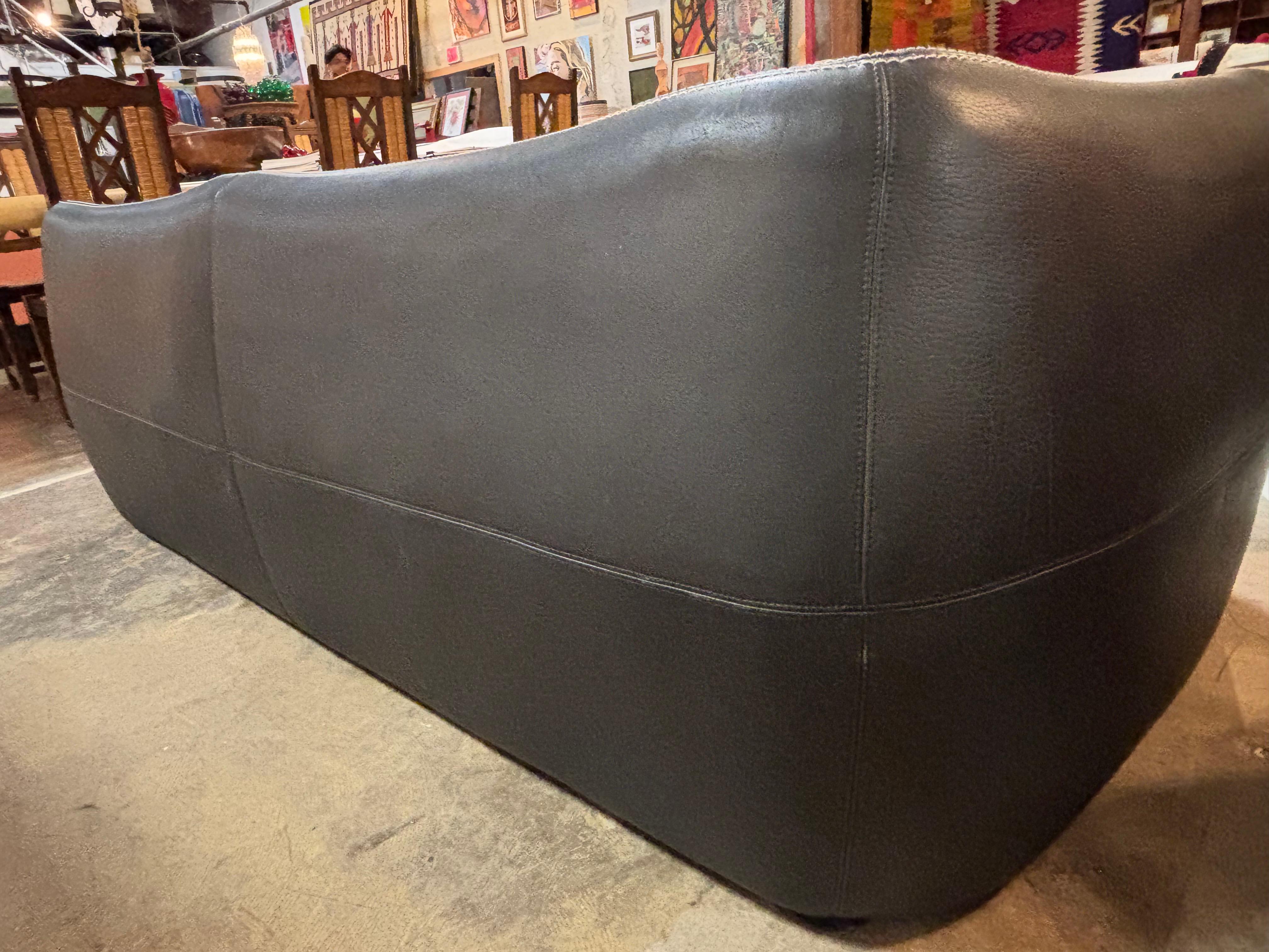 Belga Vintage Leather Sofa, Belgium, Circa 1970s in vendita
