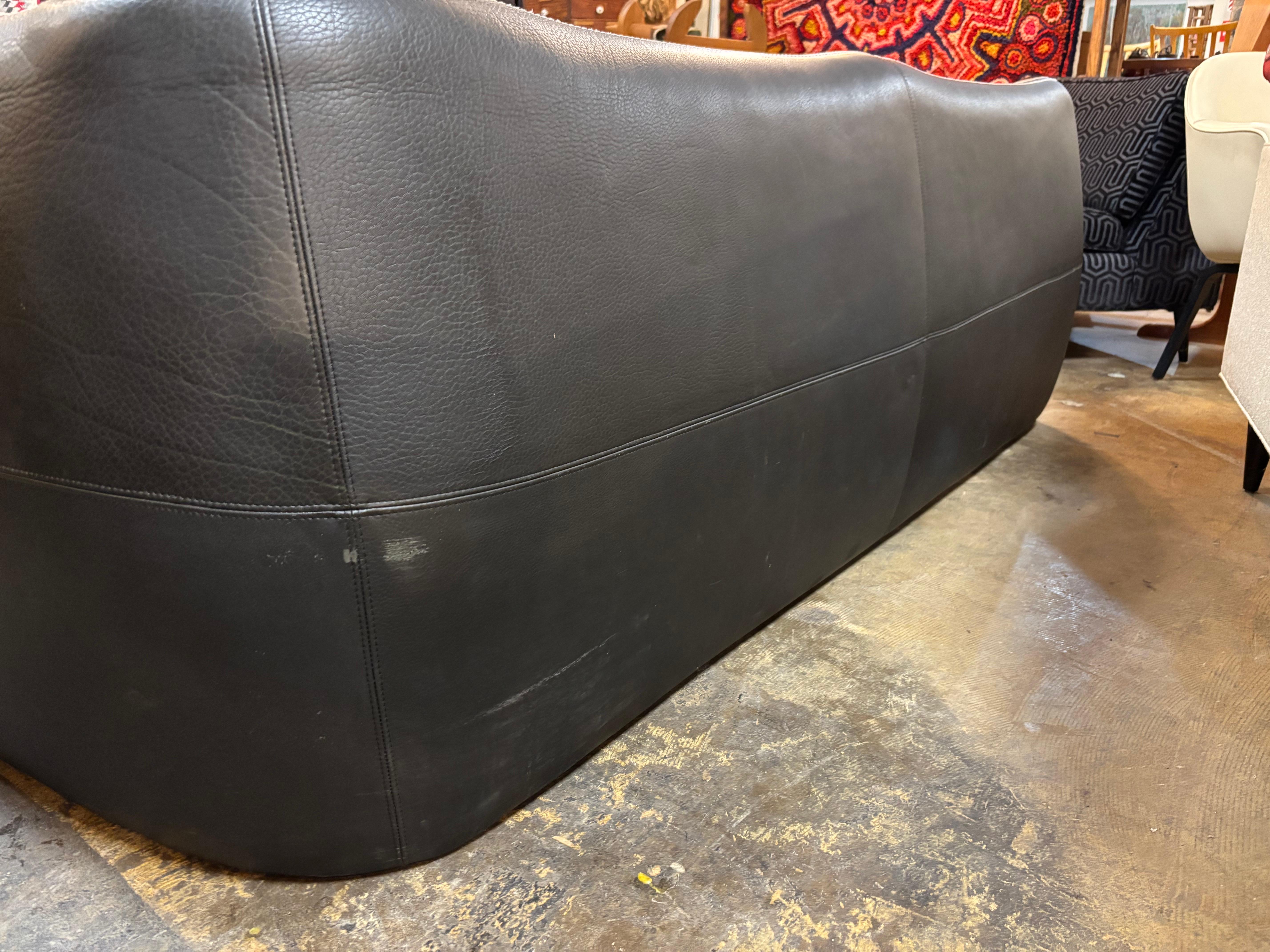 Fine XX secolo Vintage Leather Sofa, Belgium, Circa 1970s in vendita