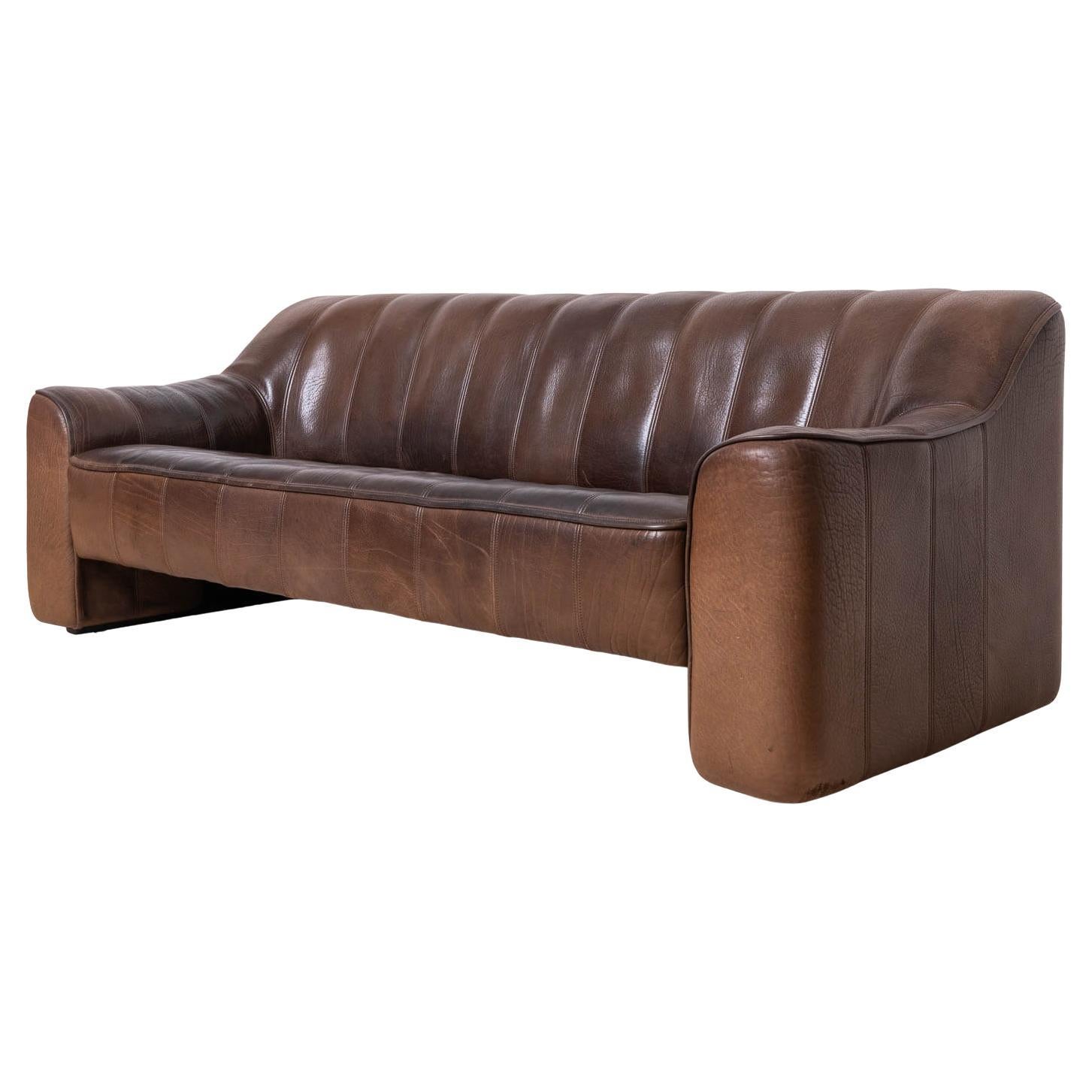 Vintage-Sofa aus Leder, De Sede, Schweiz, Modell DS 44, 1970er Jahre