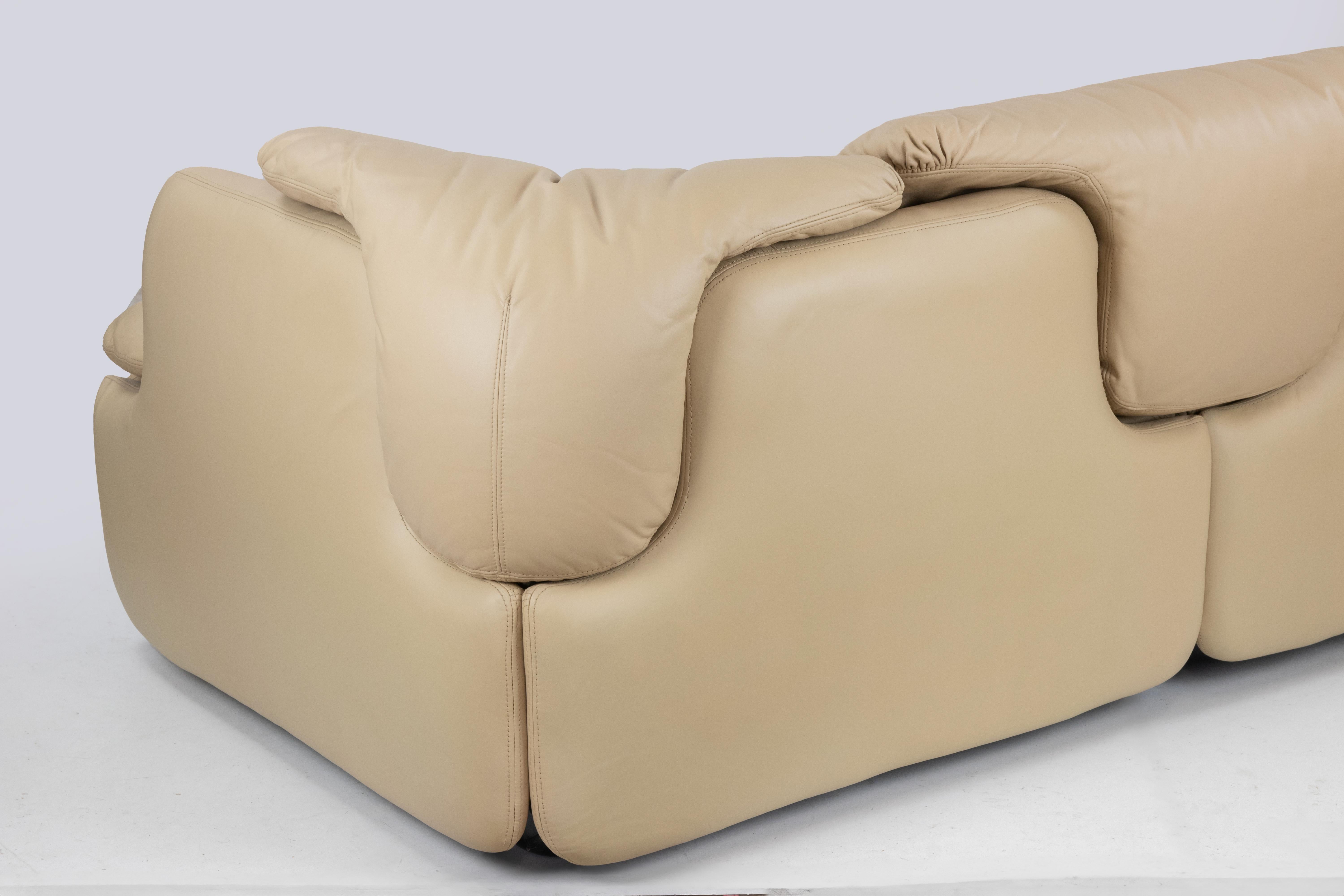 Vintage Leather Sofa Set 
