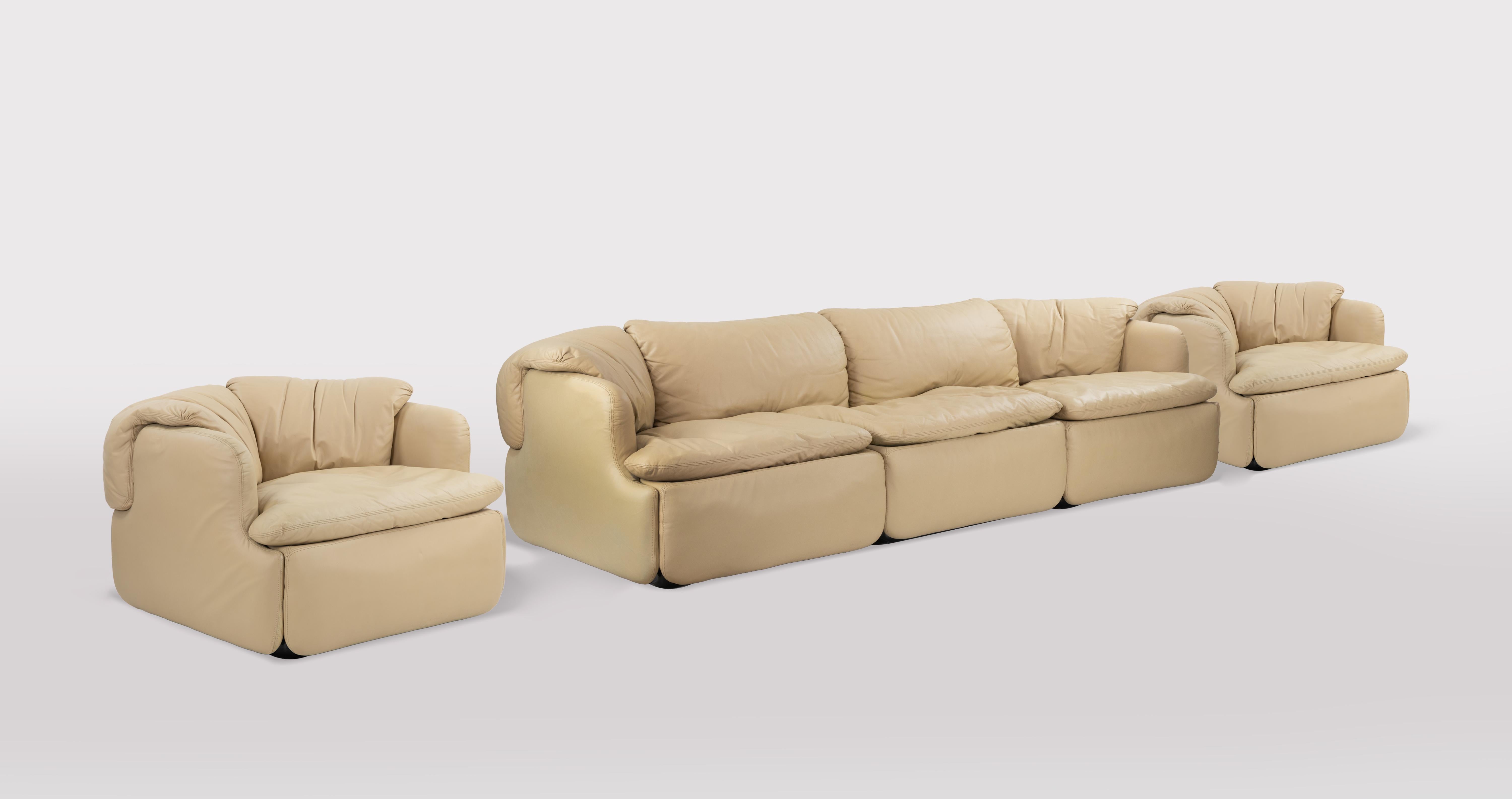 Outstanding leather sofa set 