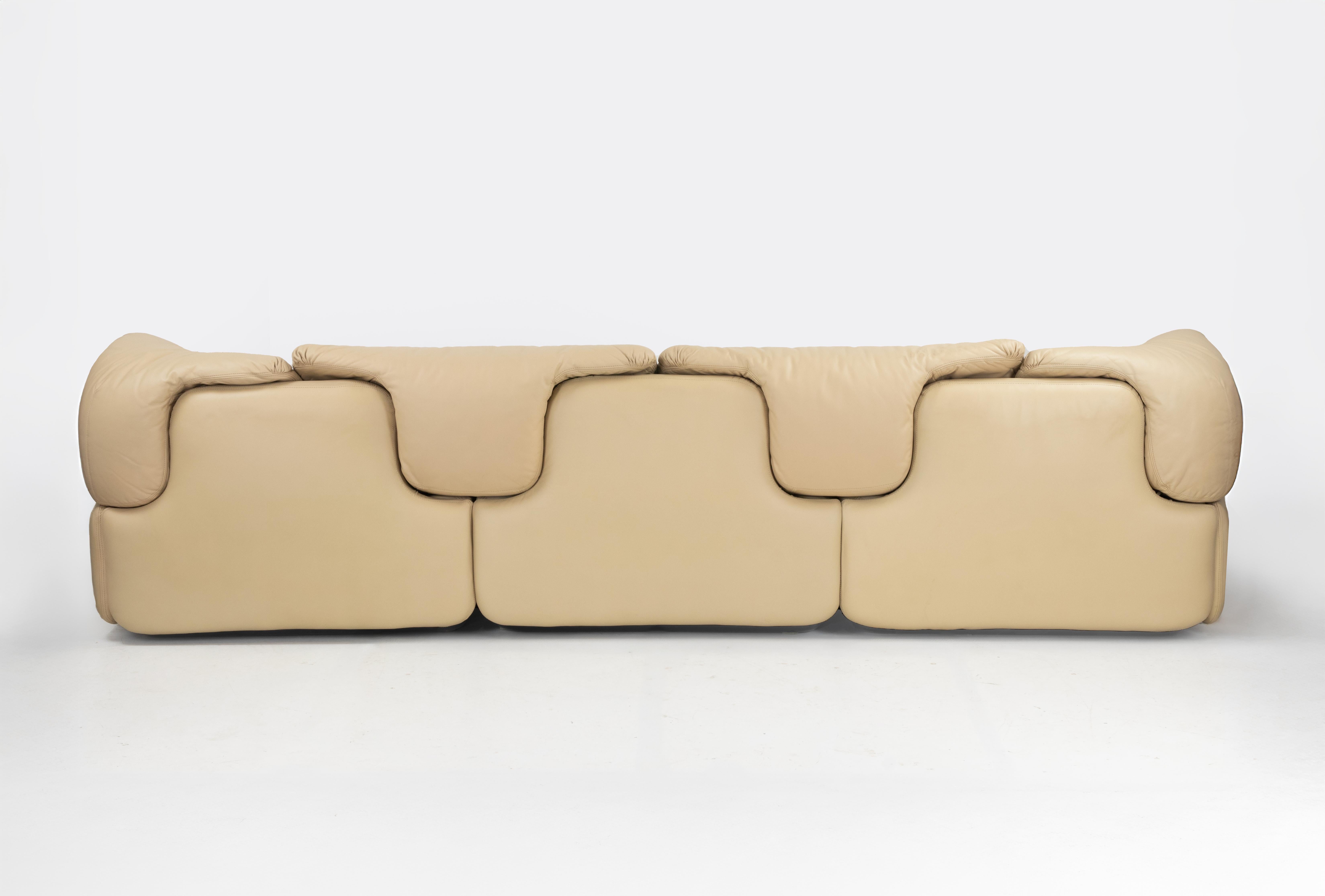 Vintage Leather Sofa Set 