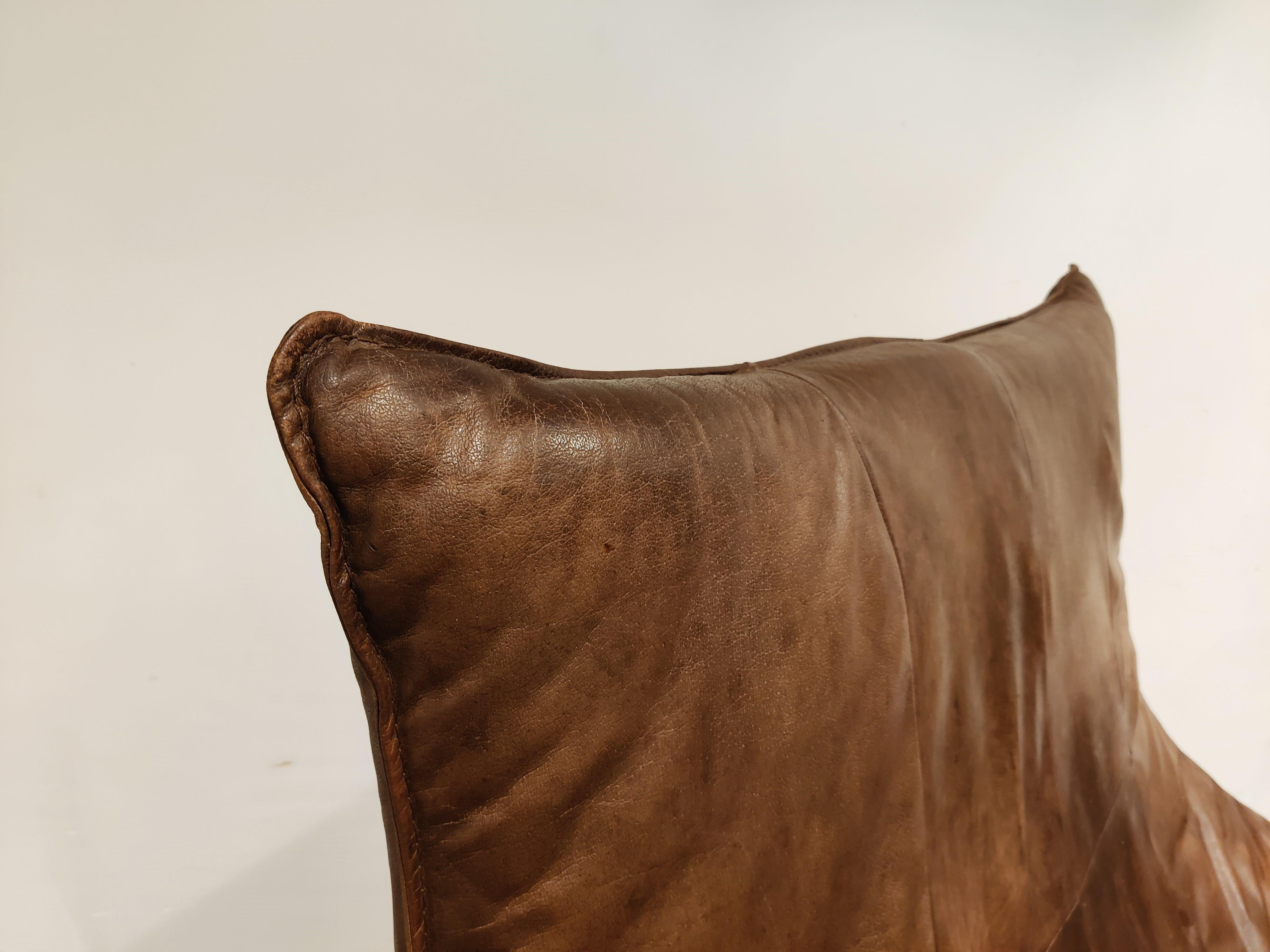 Vintage Leather Sofa 'the Rock' by Gerard Van Den Berg for Montis, 1970s 2
