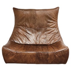 Vintage Leather Sofa 'the Rock' by Gerard Van Den Berg for Montis, 1970s