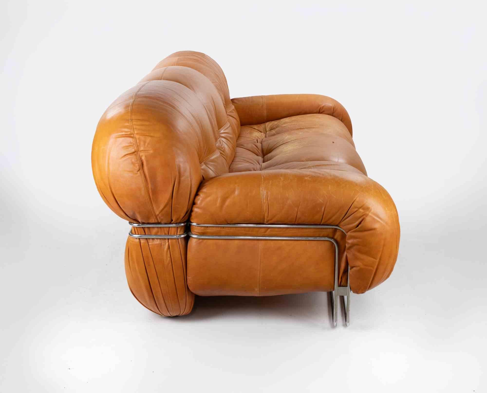 Canapé en cuir vintage série 