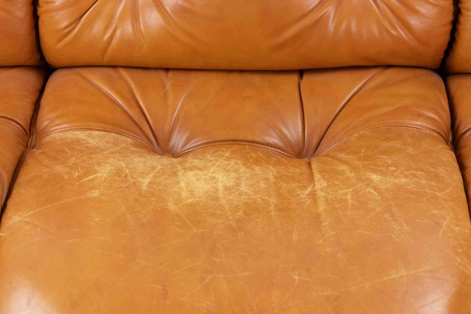 Canapé en cuir vintage série 