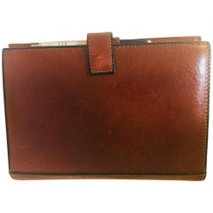Vintage Leather Stitched Agenda Refillable by Tumi